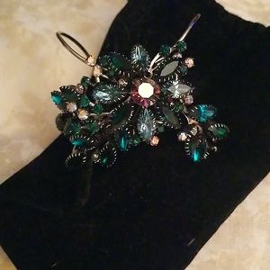 Crystal embellished cuff Bracelet by Tom Binns